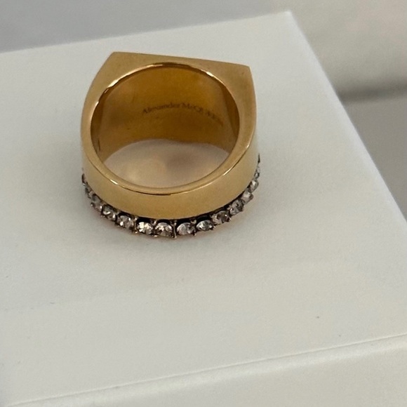 Alexander McQueen McQueen Graffiti crystal-embellished ring - Picture 3 of 14